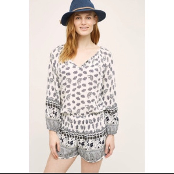 Anthropologie Lilka Apolima Romper Sz Small - Picture 1 of 6
